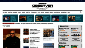What Pakobserver.net website looked like in 2021 (3 years ago)