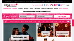 What Pickupflowers.com website looked like in 2021 (3 years ago)