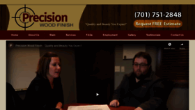 What Precisionwoodfinish.com website looked like in 2021 (3 years ago)