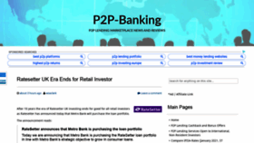 What P2p-banking.com website looked like in 2021 (3 years ago)
