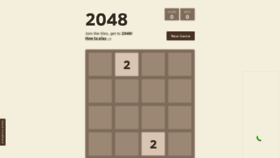 What Play2048.co website looked like in 2021 (4 years ago)