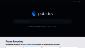 What Pub.dev website looked like in 2021 (3 years ago)