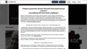 What Patronite.pl website looked like in 2021 (3 years ago)