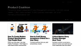 What Productcoalition.com website looked like in 2021 (3 years ago)