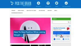 What Pickthebrain.com website looked like in 2021 (3 years ago)