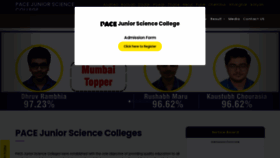 What Pacejuniorsciencecollege.com website looked like in 2021 (3 years ago)