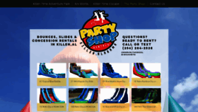 What Partyshoprentals.com website looked like in 2021 (3 years ago)