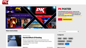 What Pkposter.com website looked like in 2021 (3 years ago)