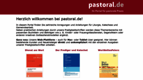 What Pastoral.de website looked like in 2021 (3 years ago)