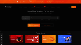 What Pikbest.com website looked like in 2021 (4 years ago)
