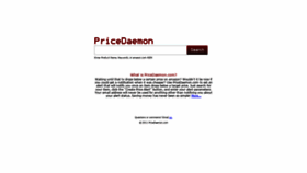 What Pricedaemon.com website looked like in 2021 (3 years ago)