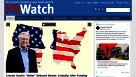 What Prwatch.org website looked like in 2021 (5 years ago)