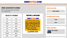 What Prsunotes.com website looked like in 2021 (3 years ago)