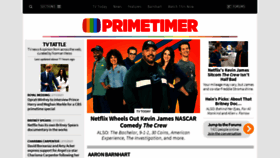 What Primetimer.com website looked like in 2021 (3 years ago)