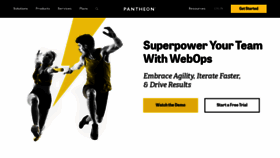 What Pantheon.io website looked like in 2021 (3 years ago)