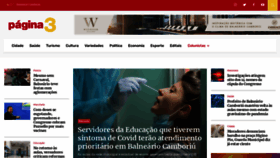 What Pagina3.com.br website looked like in 2021 (3 years ago)