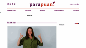 What Parapuan.co website looked like in 2021 (3 years ago)