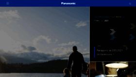 What Panasonic.com website looked like in 2021 (3 years ago)