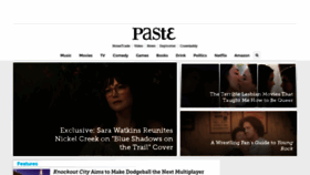 What Pastemagazine.com website looked like in 2021 (3 years ago)