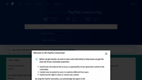 What Paypal-community.com website looked like in 2021 (3 years ago)