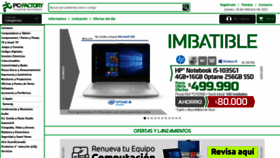 What Pcfactory.cl website looked like in 2021 (3 years ago)