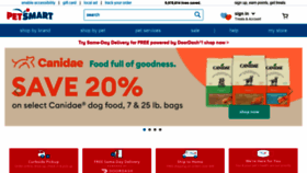 What Petsmart.com website looked like in 2021 (3 years ago)