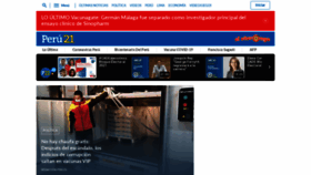 What Peru21.pe website looked like in 2021 (5 years ago)