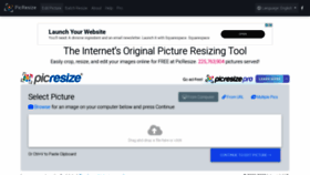 What Picresize.com website looked like in 2021 (4 years ago)