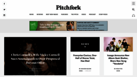 What Pitchfork.com website looked like in 2021 (3 years ago)