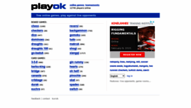 What Playok.com website looked like in 2021 (3 years ago)