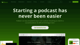 What Podbean.com website looked like in 2021 (3 years ago)