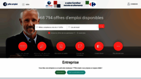 What Pole-emploi.fr website looked like in 2021 (3 years ago)