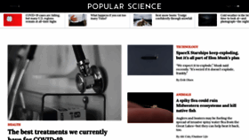 What Popsci.com website looked like in 2021 (4 years ago)