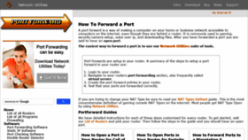 What Portforward.com website looked like in 2021 (3 years ago)