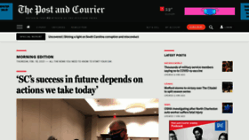 What Postandcourier.com website looked like in 2021 (3 years ago)