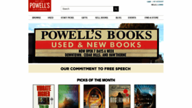 What Powells.com website looked like in 2021 (3 years ago)