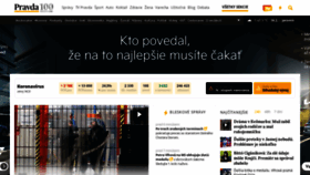What Pravda.sk website looked like in 2021 (4 years ago)