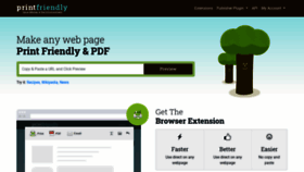 What Printfriendly.com website looked like in 2021 (3 years ago)