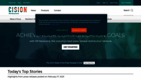 What Prnewswire.com website looked like in 2021 (3 years ago)