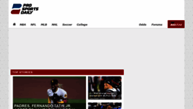 What Prosportsdaily.com website looked like in 2021 (4 years ago)