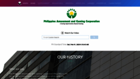 What Pagcor.ph website looked like in 2021 (3 years ago)