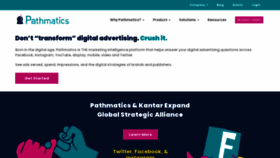 What Pathmatics.com website looked like in 2021 (3 years ago)