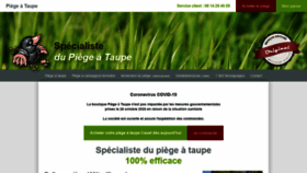 What Piege-a-taupe.com website looked like in 2021 (3 years ago)