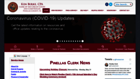 What Pinellasclerk.org website looked like in 2021 (3 years ago)