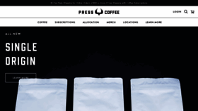 What Presscoffee.com website looked like in 2021 (3 years ago)