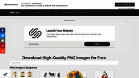 What Pngall.com website looked like in 2021 (3 years ago)