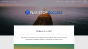 What Planetofsuccess.com website looked like in 2021 (3 years ago)