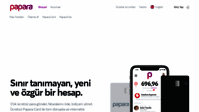 What Papara.com website looked like in 2021 (4 years ago)