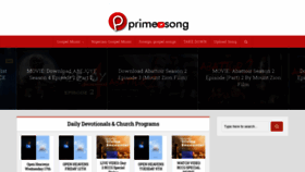 What Primesong.com website looked like in 2021 (3 years ago)