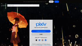 What Pixiv.net website looked like in 2021 (3 years ago)